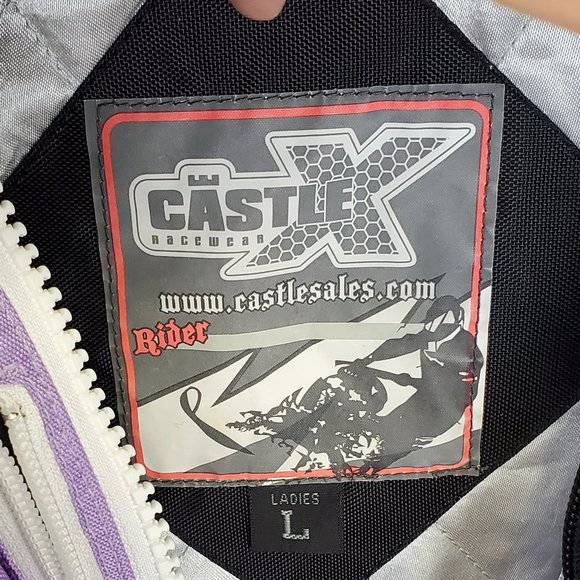 Castle X rider heavy winter coat w/multiple pockets & size L - Picture 12 of 14